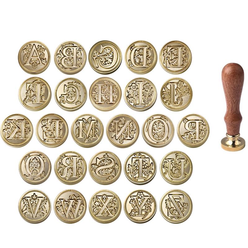 A-Z Vintage Sealed Wax Stamp H - Wax Seal Letter Kit のレビューと価格