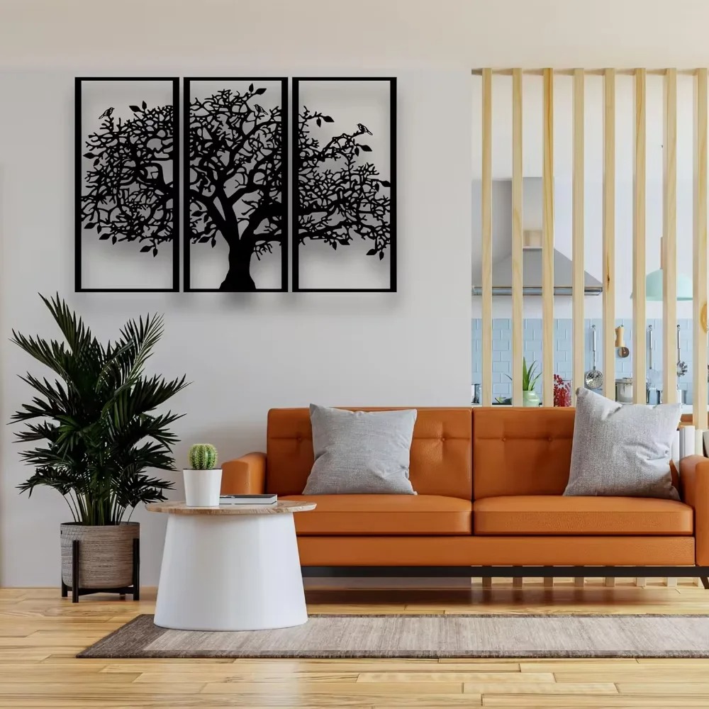 3Pcs Family Tree Metal Wall De - Family Tree Print のレビューと価格