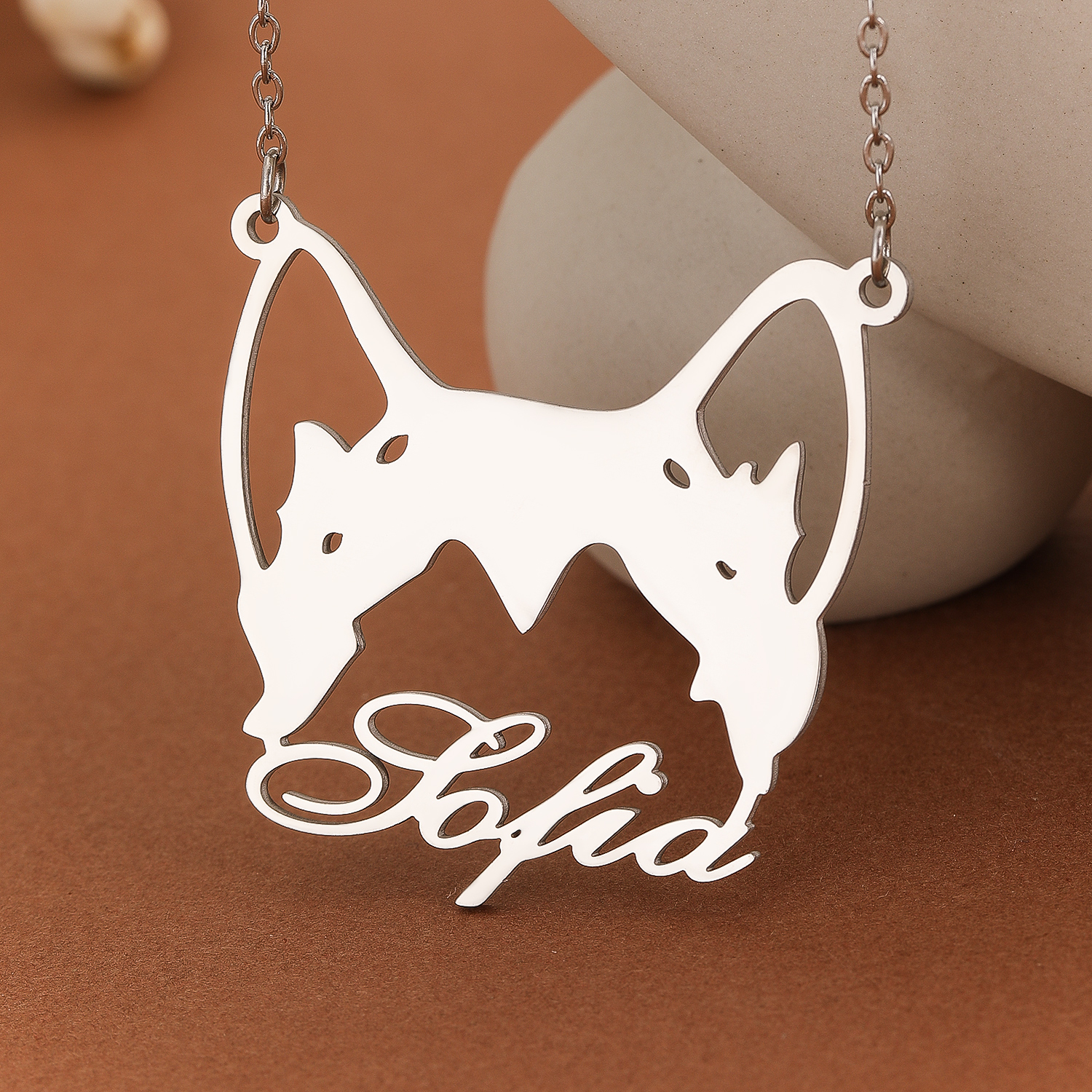 Custom Alaska Malamute Name Ne - Name Necklace Custom のレビューと価格