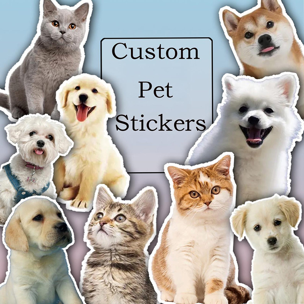 Custom Dog Animal Stickers Fun - Pet Portrait Custom のレビューと価格