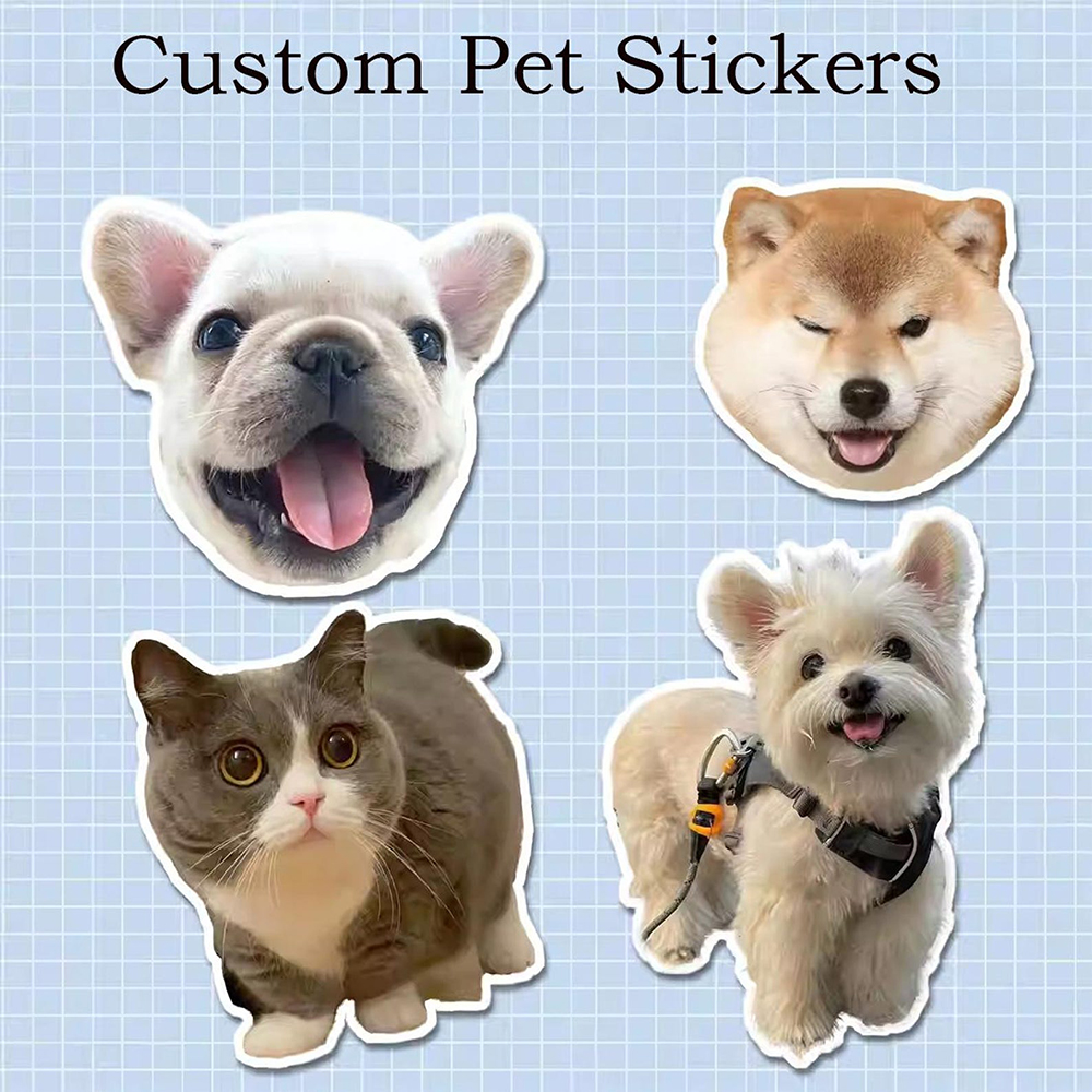 Custom Dog Animal Stickers Fun - Pet Portrait Custom のレビューと価格