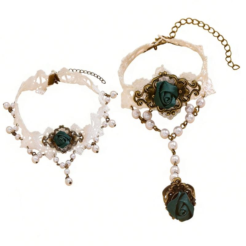 J78F Lace Necklace And Coordin - Coordinates Bracelet のレビューと価格