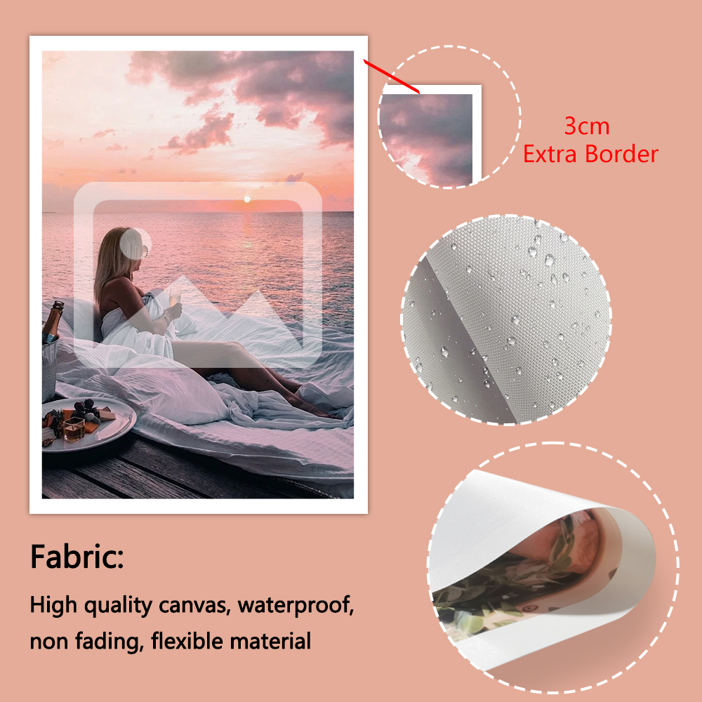 1 customized photo canvas, opt - Engraved Wood Frame のレビューと価格