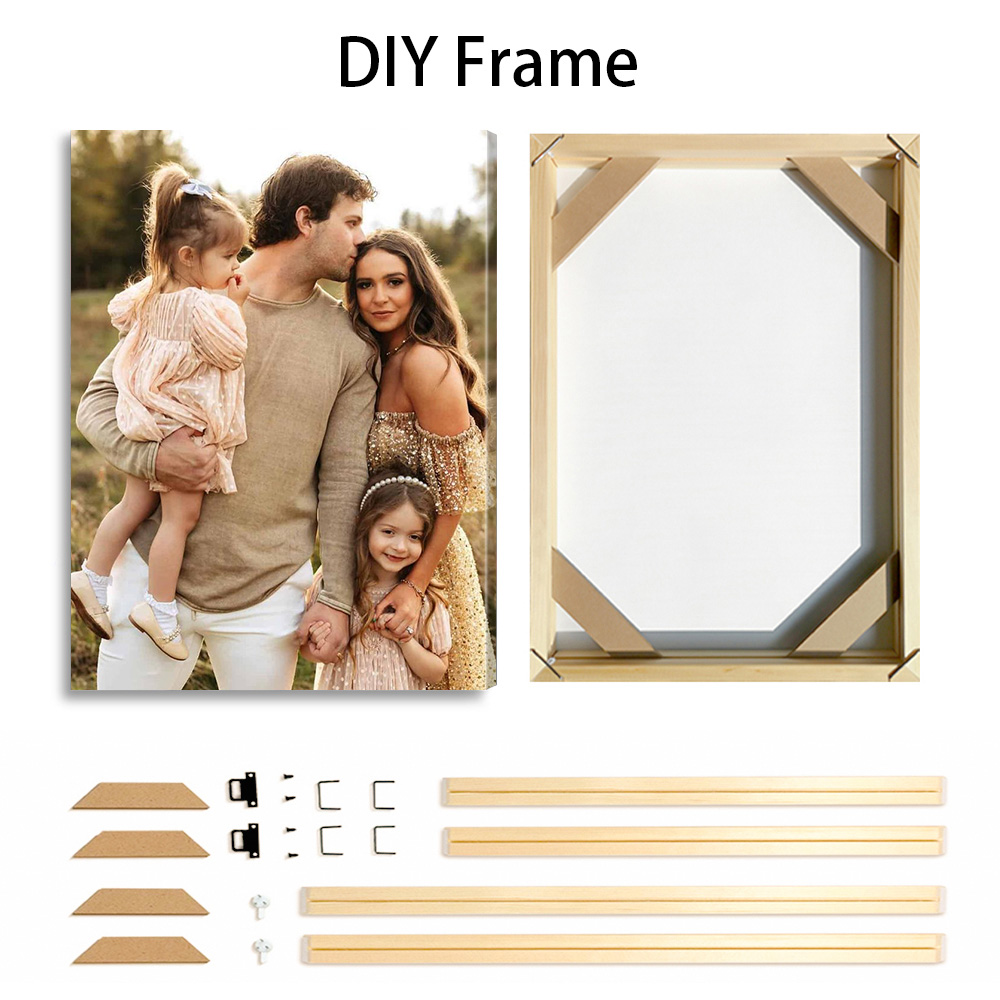 1 customized photo canvas, opt - Engraved Wood Frame のレビューと価格