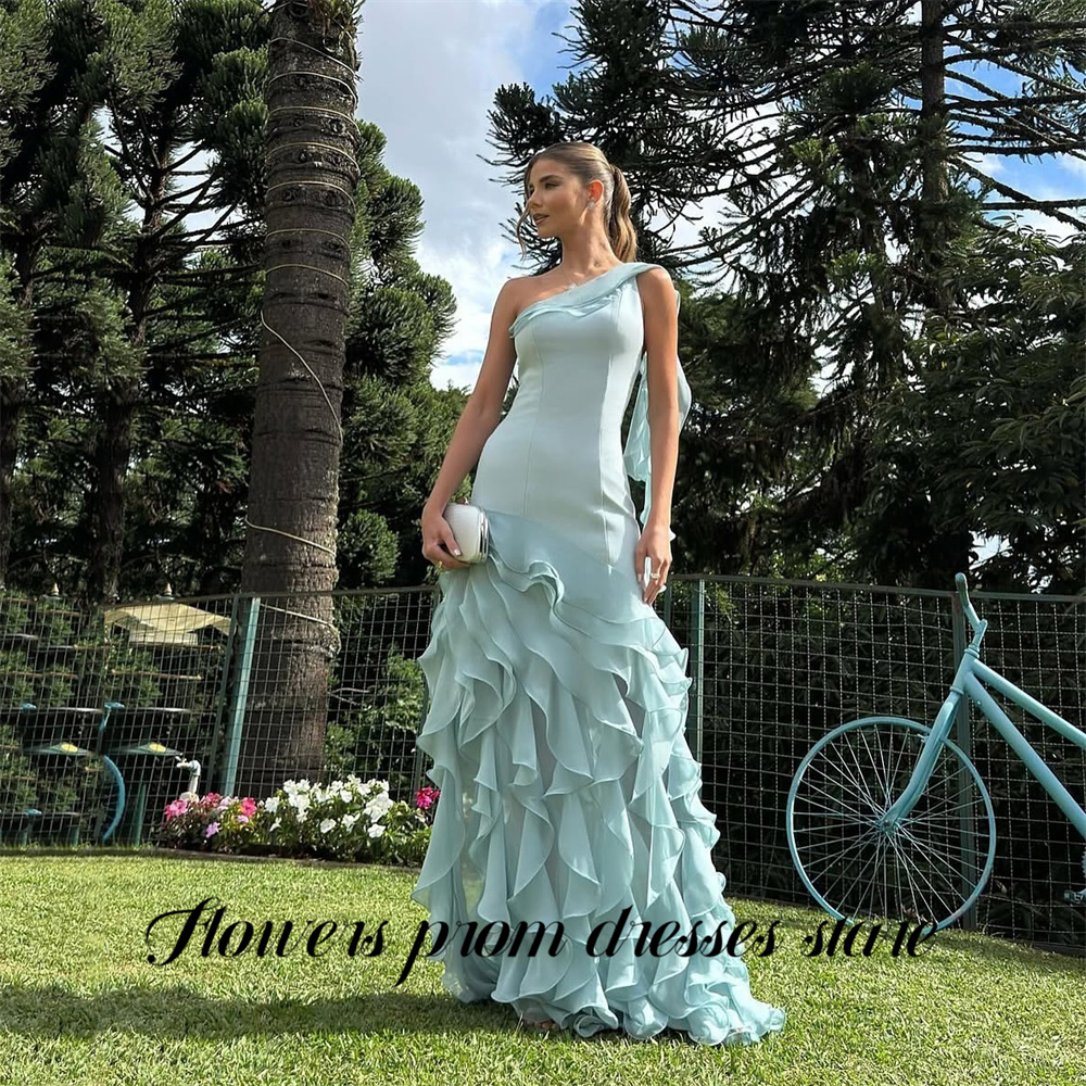 Flowers Sky Blue Party Dress L - Custom Night Sky のレビューと価格