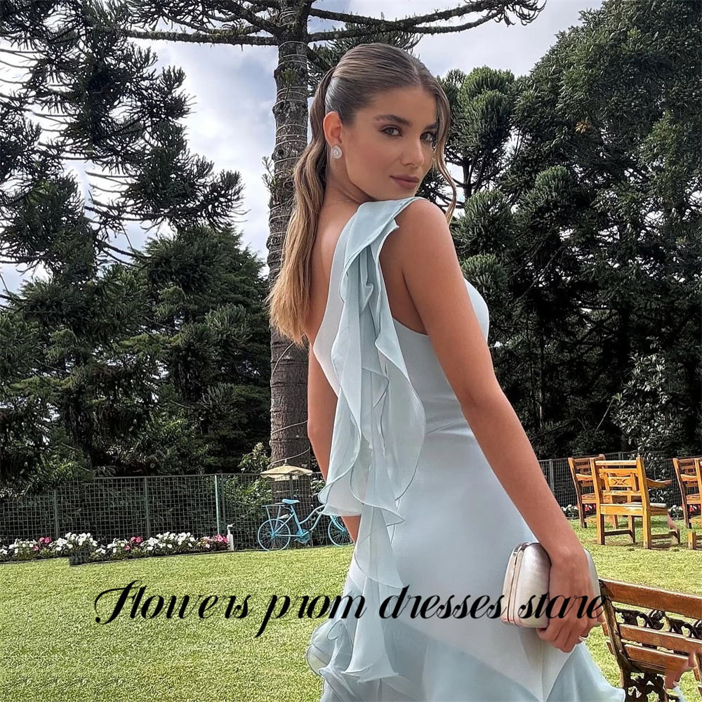 Flowers Sky Blue Party Dress L - Custom Night Sky のレビューと価格